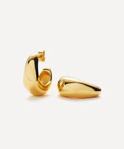 Missoma 18ct Gold-plated Dome Medium Hoop Earrings