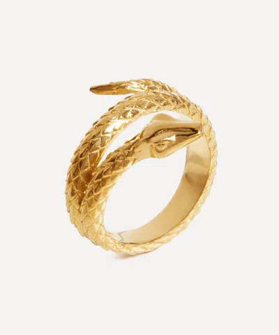 Missoma 18ct Gold-plated Harris Reed Coiled Serpent Ring