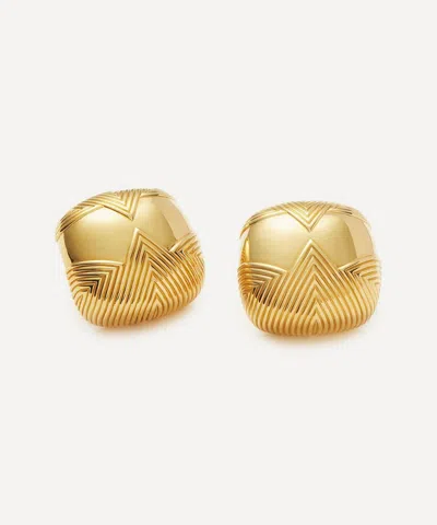 Missoma 18ct Gold-plated Hera Oversized Dome Ridge Stud Earrings