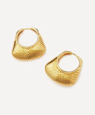 Missoma 18ct Gold-plated Hera Ridge Hoop Earrings
