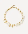 Missoma 18ct Gold-plated Mixed Pearl Statement Beaded Bracelet
