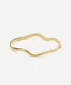 Missoma Womens Molten Classic Hinged 18ct Yellow Gold-plated Brass Bangle In Gold