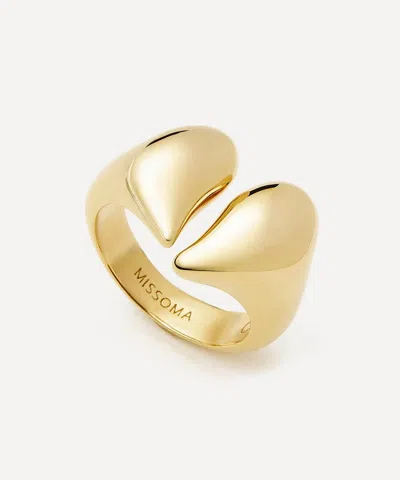 Missoma 18ct Gold-plated Molten Heartbreaker Statement Ring