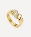 Missoma 18ct Gold-plated Molten Snow Double Statement Ring In Gold