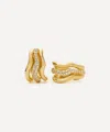 Missoma 18ct Gold-plated Molten Snow Triple Small Hoop Earrings In Gold
