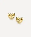 Missoma 18ct Gold-plated Puffy Heart Stud Earrings