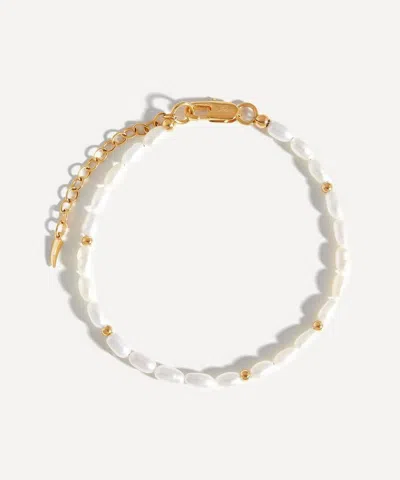 Missoma 18ct Gold-plated Seed Pearl Beaded Bracelet