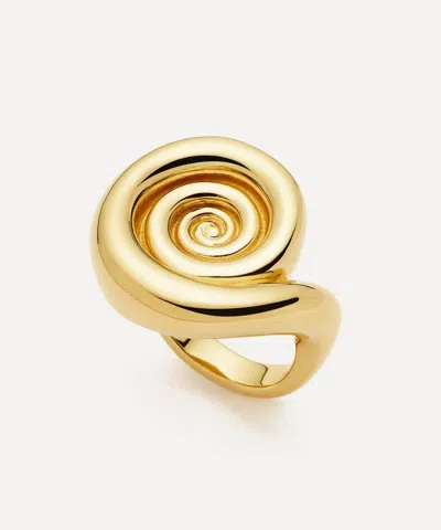 Missoma 18ct Gold-plated Spiral Dome Statement Ring