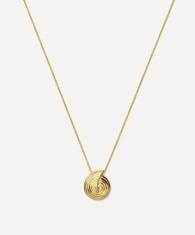 Missoma 18ct Gold-plated Spiral Mini Pendant Necklace