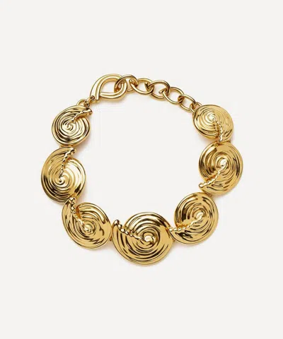 Missoma 18ct Gold-plated Spiral Statement Chain Bracelet