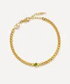 Missoma 18ct Gold-plated Vermeil Silver August Birthstone Chain Bracelet