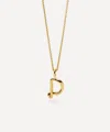 Missoma 18ct Gold-plated Vermeil Silver Curly Molten Mini D Initial Pendant Necklace