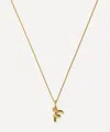 Missoma 18ct Gold-plated Vermeil Silver Curly Molten Mini F Initial Pendant Necklace