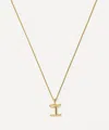 Missoma 18ct Gold-plated Vermeil Silver Curly Molten Mini I Initial Pendant Necklace