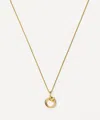 Missoma 18ct Gold-plated Vermeil Silver Curly Molten Mini O Initial Pendant Necklace