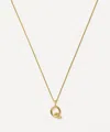 Missoma 18ct Gold-plated Vermeil Silver Curly Molten Mini Q Initial Pendant Necklace