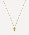 Missoma 18ct Gold-plated Vermeil Silver Curly Molten Mini T Initial Pendant Necklace