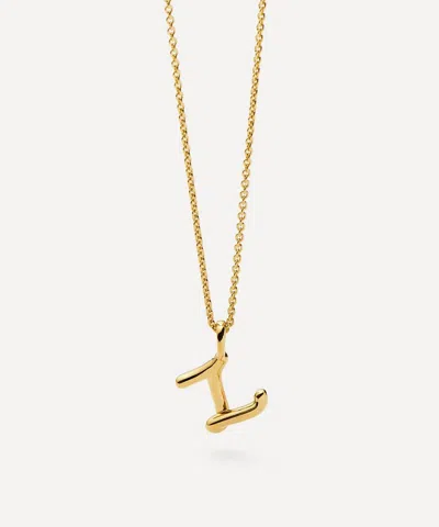 Missoma 18ct Gold-plated Vermeil Silver Curly Molten Mini Z Initial Pendant Necklace