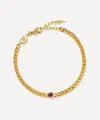 Missoma 18ct Gold-plated Vermeil Silver February Birthstone Chain Bracelet