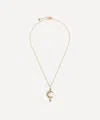 Missoma 18ct Gold-plated Vermeil Silver Harris Reed Crescent Moon Pearl Pendant Necklace