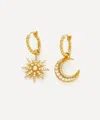 Missoma 18ct Gold-plated Vermeil Silver Harris Reed Moonlight Pearl Hoop Earrings