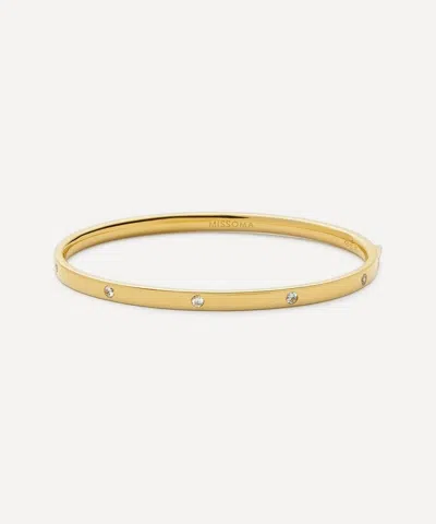 Missoma 18ct Gold-plated Vermeil Silver Interstellar Hinged Bangle Bracelet