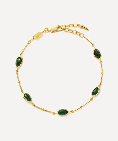 Missoma 18ct Gold-plated Vermeil Silver Magma Gemstone Charm Bracelet
