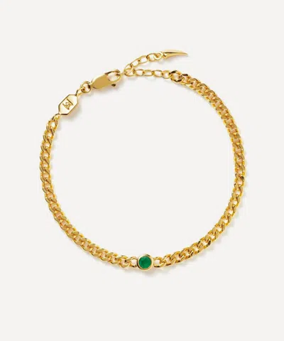 Missoma 18ct Gold-plated Vermeil Silver May Birthstone Chain Bracelet