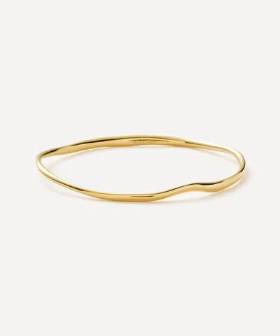 Missoma 18ct Gold-plated Vermeil Silver Molten Ripple Bangle Bracelet