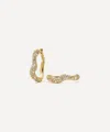 Missoma Womens Molten Snow Small 18ct Yellow Gold-plated Vermeil Sterling-silver And Zirconia Hoop Earrings In Gold
