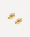 Missoma 18ct Gold-plated Vermeil Silver Molten Snow Stud Earrings In Gold