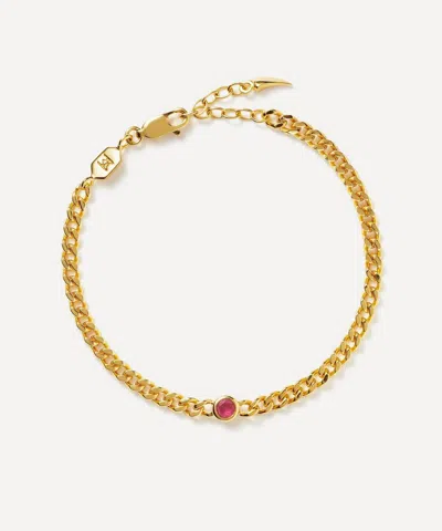 Missoma 18ct Gold-plated Vermeil Silver October Birthstone Chain Bracelet