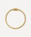 Missoma 18ct Gold-plated Vermeil Silver Round Tennis Bracelet In Gold