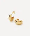Missoma Savi X  Dome Small 18ct Recycled Yellow Gold-plated Vermeil Sterling-silver Huggie Earrings In Gold