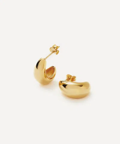 Missoma Savi X  Dome Small 18ct Recycled Yellow Gold-plated Vermeil Sterling-silver Huggie Earrings
