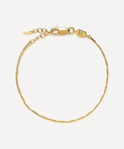 Missoma 18ct Gold-plated Vermeil Silver Savi Textured Link Chain Bracelet