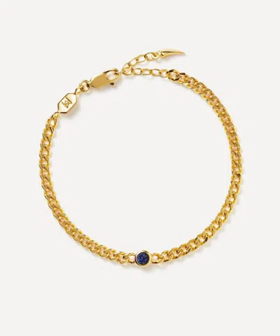 Missoma 18ct Gold-plated Vermeil Silver September Birthstone Chain Bracelet