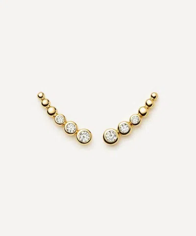 Missoma 18ct Gold-plated Vermeil Silver Tennis Climber Stud Earrings