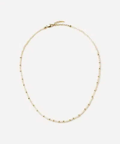 Missoma 18ct Gold-plated Micro Pearl Beaded Necklace