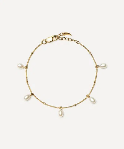 Missoma 18ct Gold-plated Vermeil Silver Baya Baroque Pearl Chain Bracelet