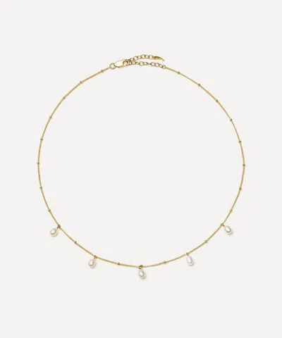Missoma 18ct Gold-plated Vermeil Silver Baya Baroque Pearl Chain Choker Necklace