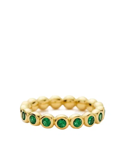 Missoma 18k Yellow Gold Vermeil Emerald Eternity Ring