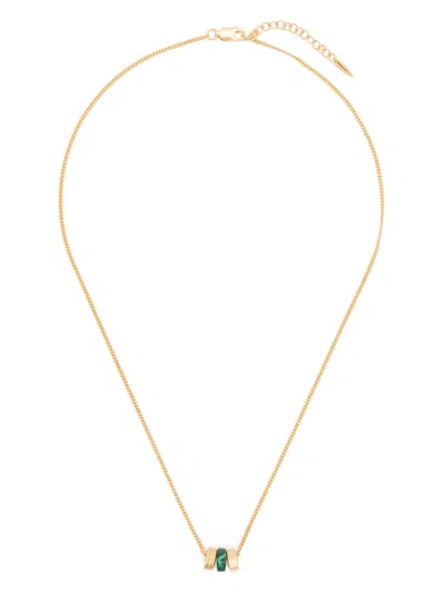 Missoma Abacus Beaded Charm Necklace In Gold