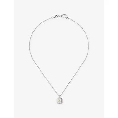 Missoma August Birthstone Sterling-silver And Crystal Pendant Necklac