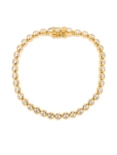 Missoma Bezel-set Zirconia Tennis Bracelet In Gold