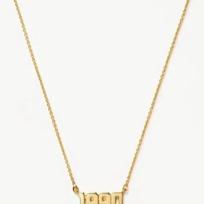 Missoma Birth Year Necklace In Gold