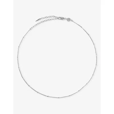Missoma Bobble Sterling-silver Chain Choker In Gray