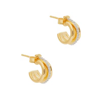 Missoma Celestial Pavé 18kt Gold-plated Hoop Earrings