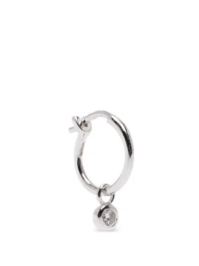 Missoma Charm Mini Hoop Earrings In Silver