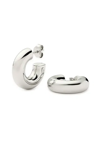 Missoma Chubby Medium Sterling Silver Hoop Earrings